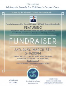 10th Annual Adrienne's Search for Children's Cancer Cure @ Kiwanis Hall in Hermosa Beach | Hermosa Beach | California | United States