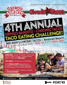 4th Annual Taco Eating Challenge @ Wee-Man's Chronic Taco | Redondo Beach | California | United States