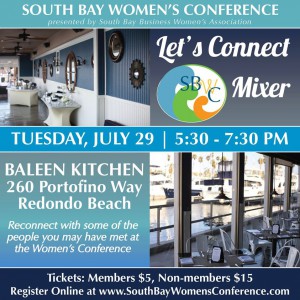 South Bay Women's Conference Let's Connect Mixer @ Baleen Kitchen | Redondo Beach | California | United States