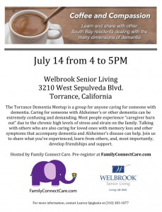 Coffee and Compassion - Torrance Dementia Meetup @ Welbrook Senior Living | Torrance | California | United States