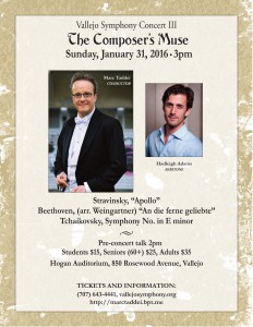 Vallejo Symphony Concert 3 @ Hogan Auditorium | Vallejo | California | United States